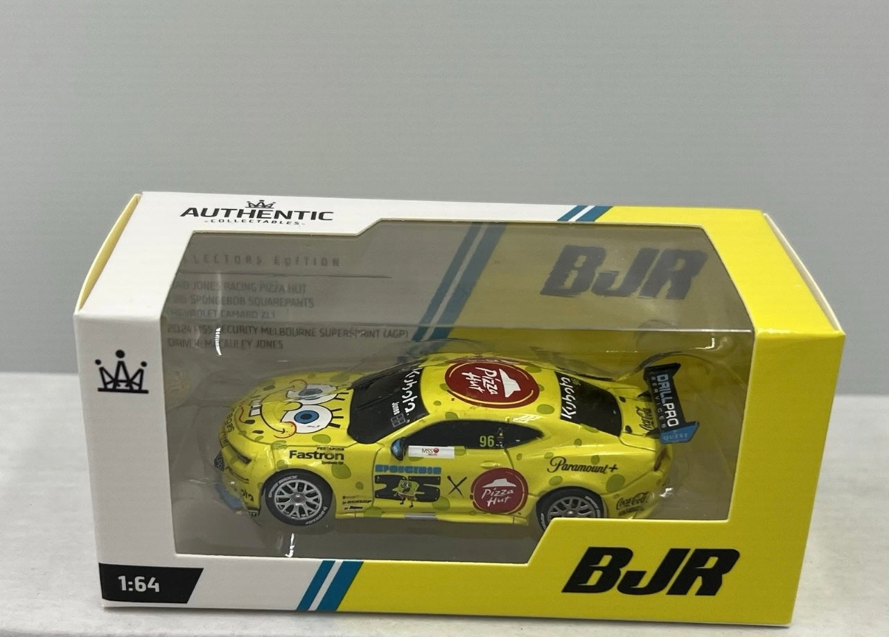 1:64 SpongeBob SquarePants #96 Jones BJR 2024 Melbourne Supersprint Chevrolet Camaro Authentic Collectables