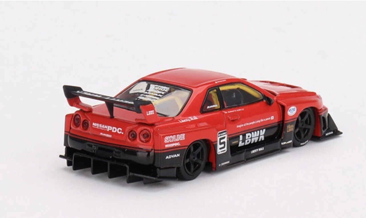1:64 Nissan LB-ER34 Super Silhouette Skyline Mini GT 843