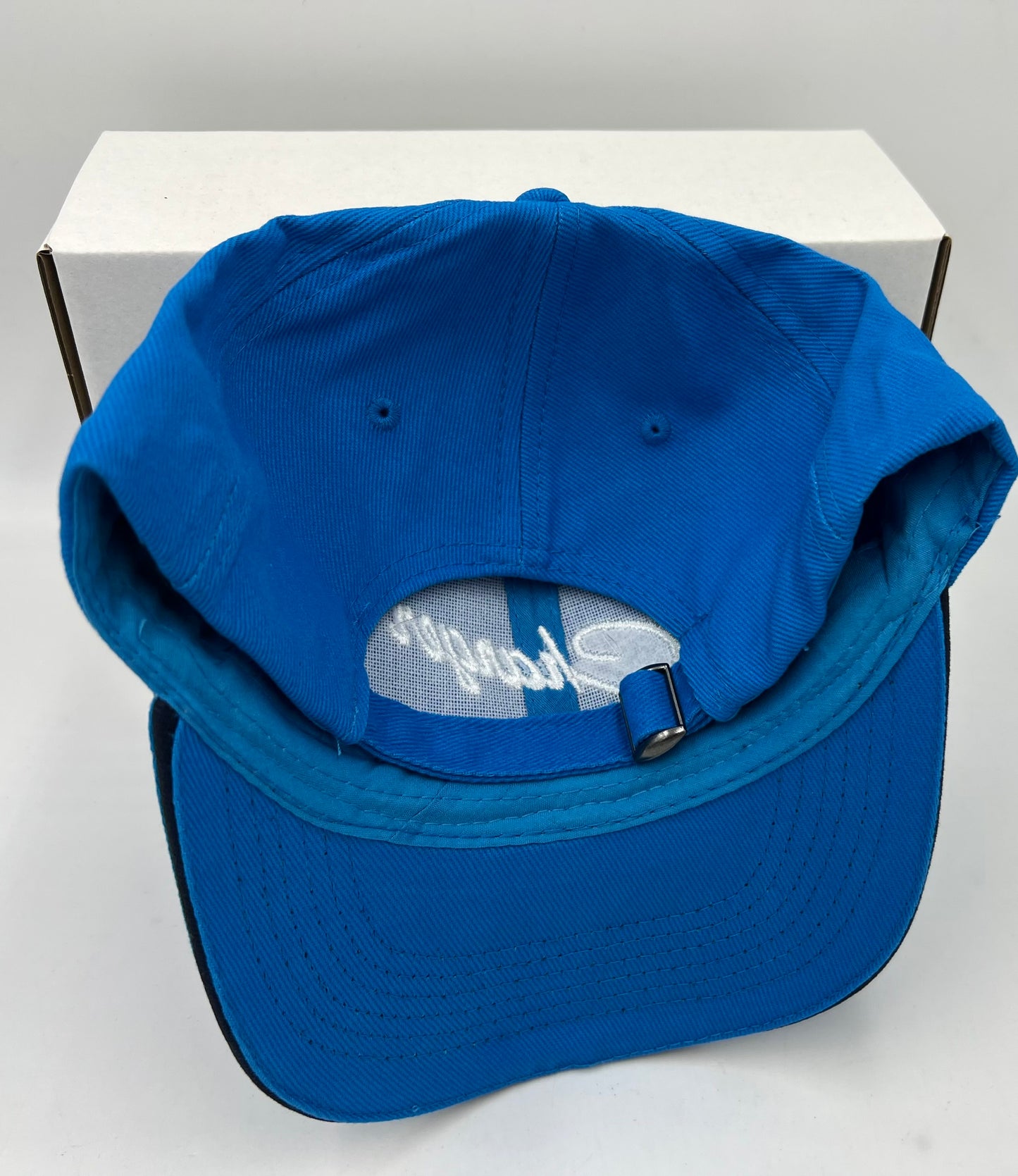 Charger Script Cyan Embroidered Hat