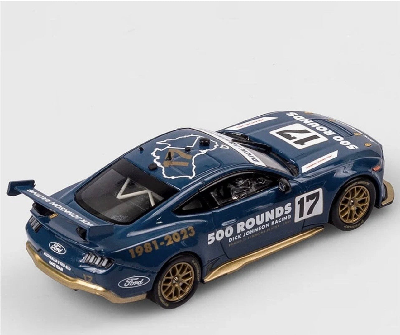 1:43 Dick Johnson Racing #17 Ford Mustang GT 500 Rounds Celebration Livery Authentic Collectables