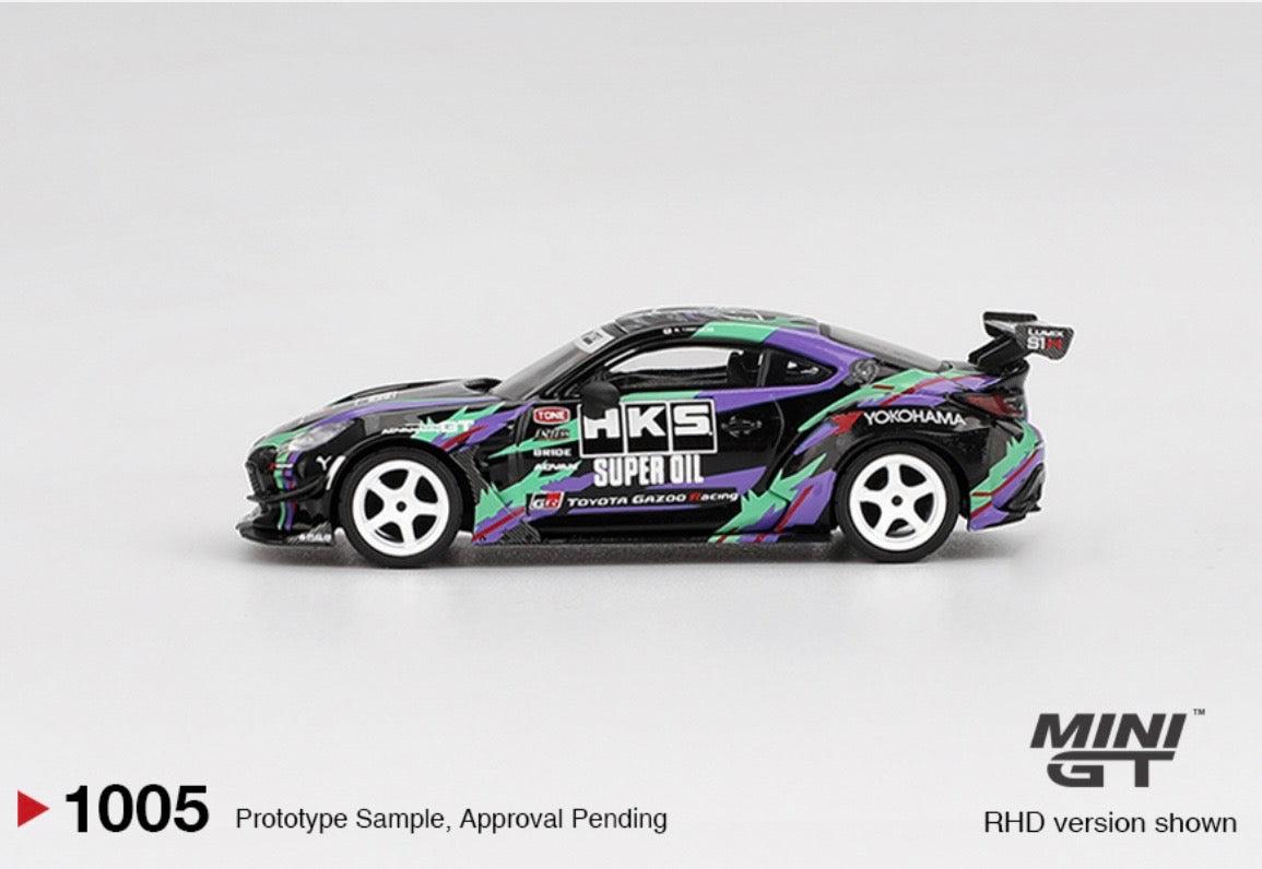 1:64 Toyota GR86 HKS Type R 2022 Tokyo Auto Salon Mini GT 1005