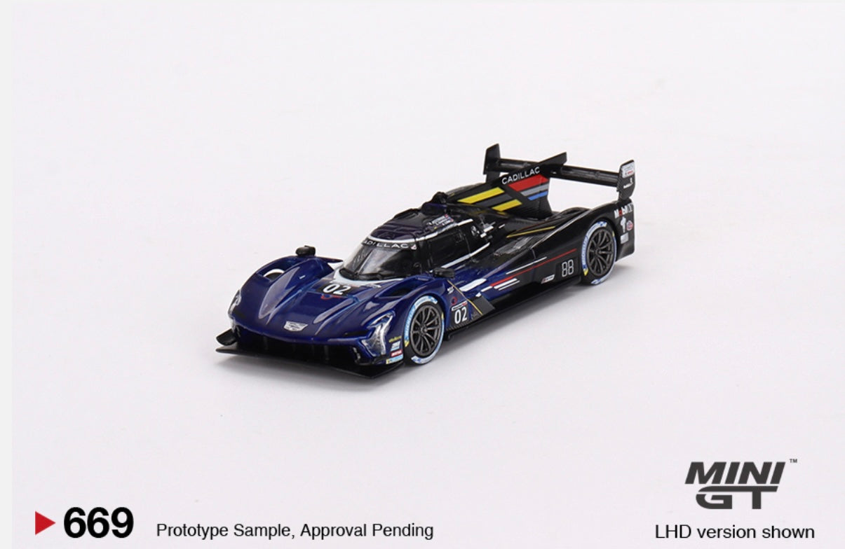1:64 Cadillac V-Series R #02 2023 IMSA Daytona 24 Hrs Cadillac Racing Mini GT 669