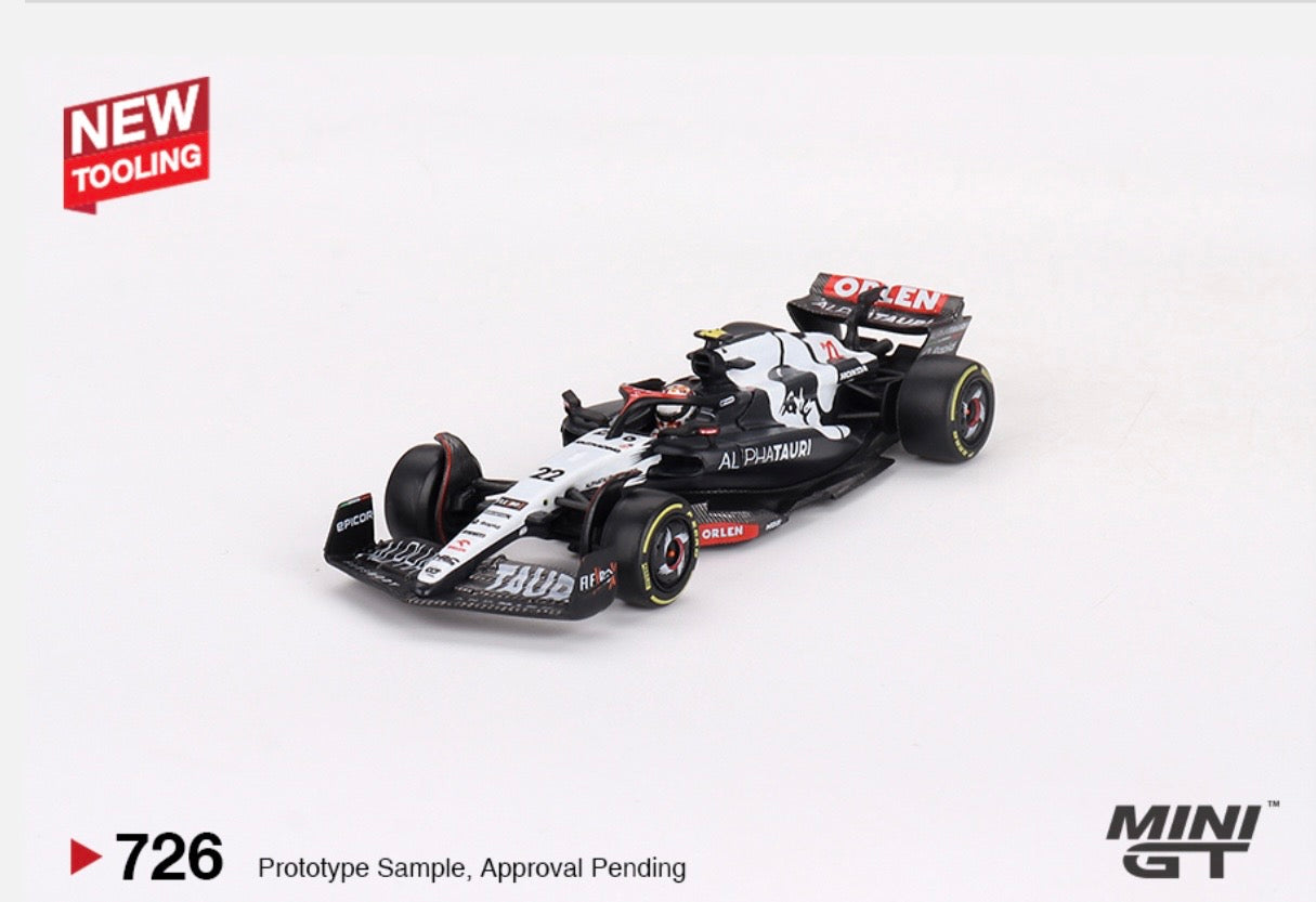 1:64 AlphaTauri AT04 #22 2023 F1 2023 Australian GP YUKI Tsunoda Mini GT 726