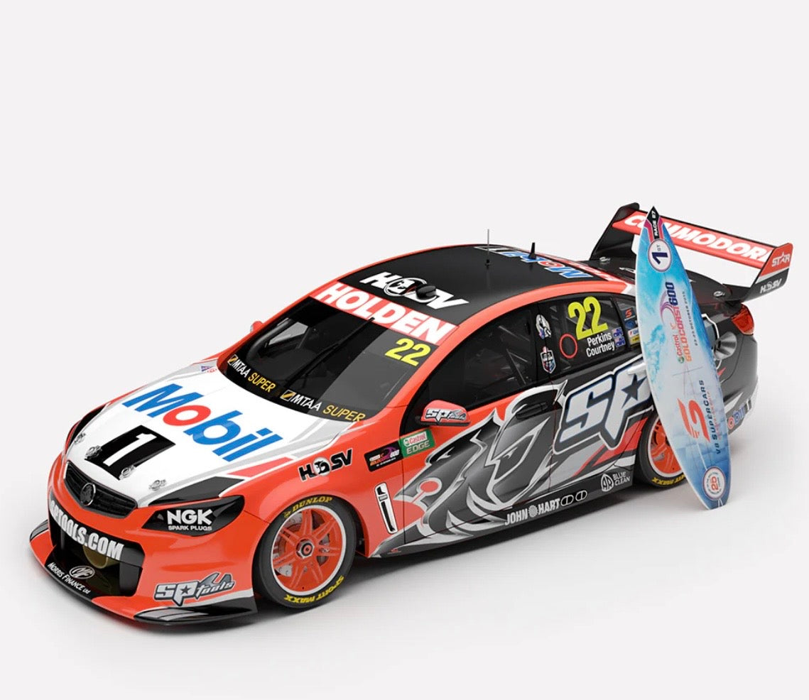 1:18 Courtney Perkins #22 Holden Racing Team 2015 Gold Coast 600 Race 27 Winners Holden VF Commodore Authentic Collectables Pre-Order