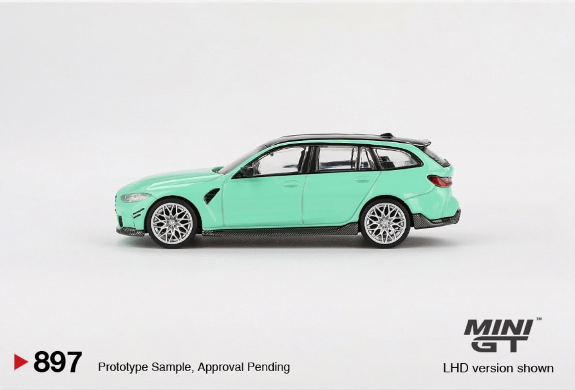 1:64 BMW M3 M Performance Touring Mint Green Mini GT 897