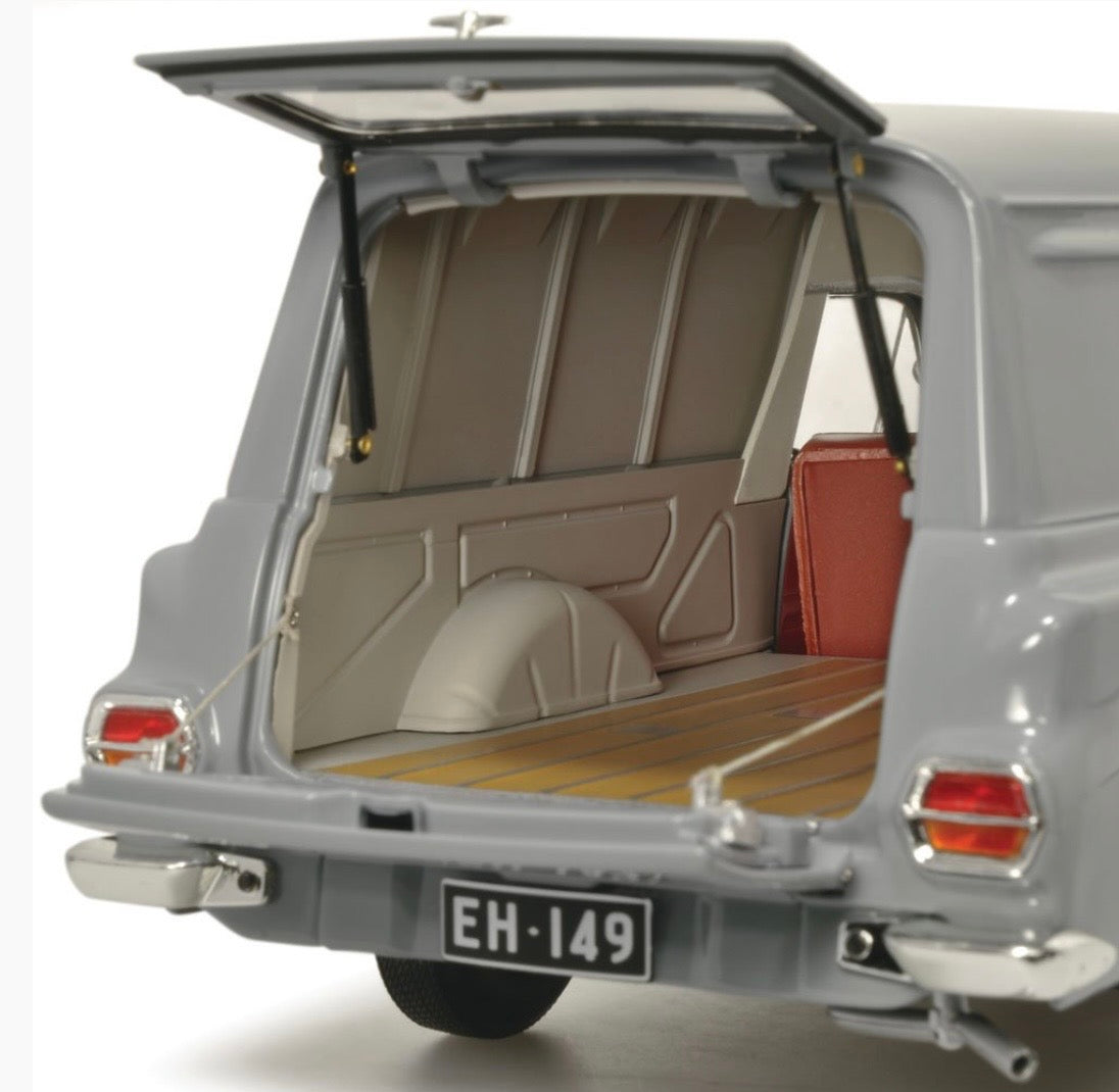 1:18 Holden EH Panel Van Gundagai Grey Classic Carlectables