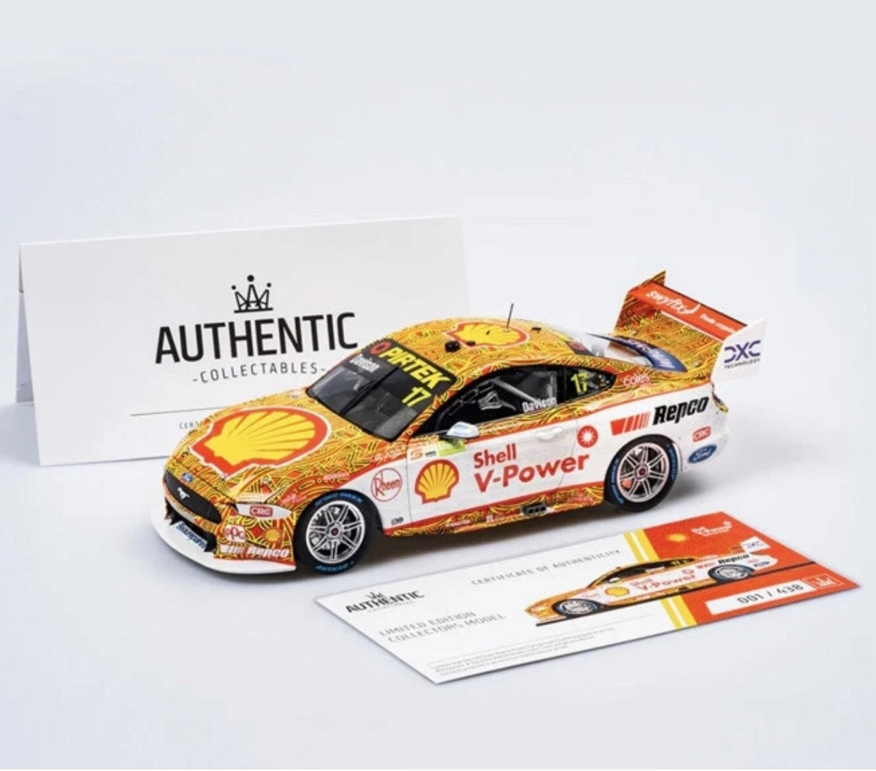 1:18 Ford Mustang GT #17 Will Davison Shell V- Power Racing Team 2022 Darwin Triple Crown Authentic Collectables