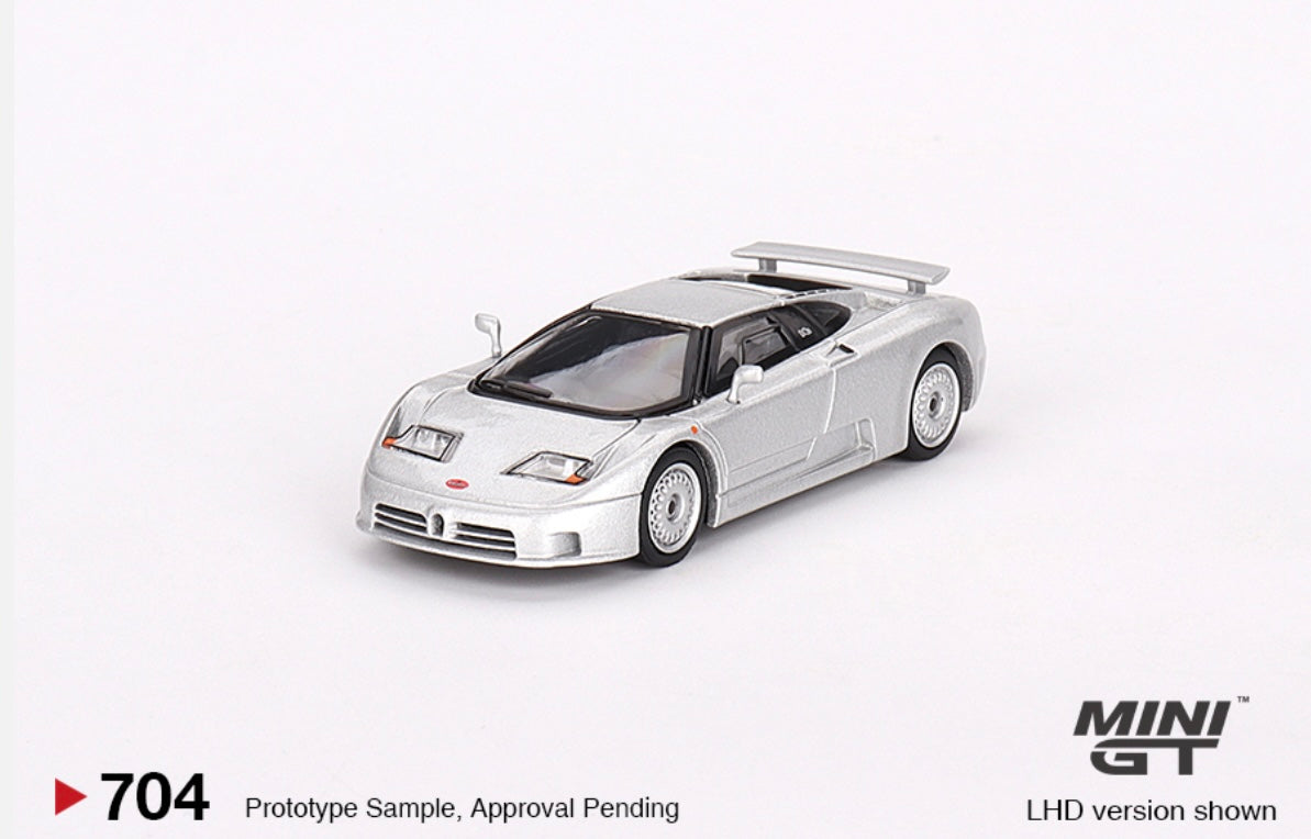 1:64 Bugatti EB110 GT Grigio Chiaro Mini GT 704