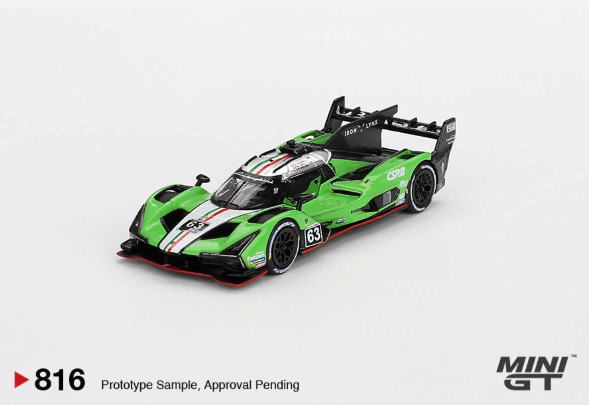 1:64 Lamborghini SC63 #63 2024 IMSA Sebring 12 Hrs Iron Lynx Mini GT 816