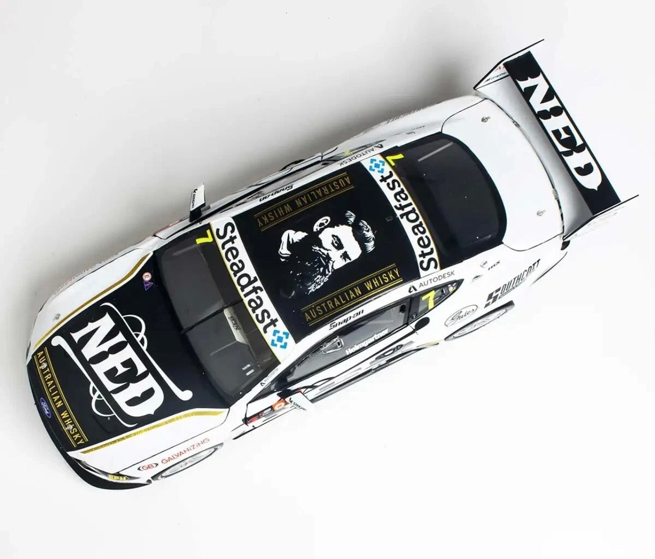 1:18 Andre Heimgartner #7 Ned Whiskey Racing 2020 Sydney Supersprint Race 12 2nd Place Ford Mustang GT Biante