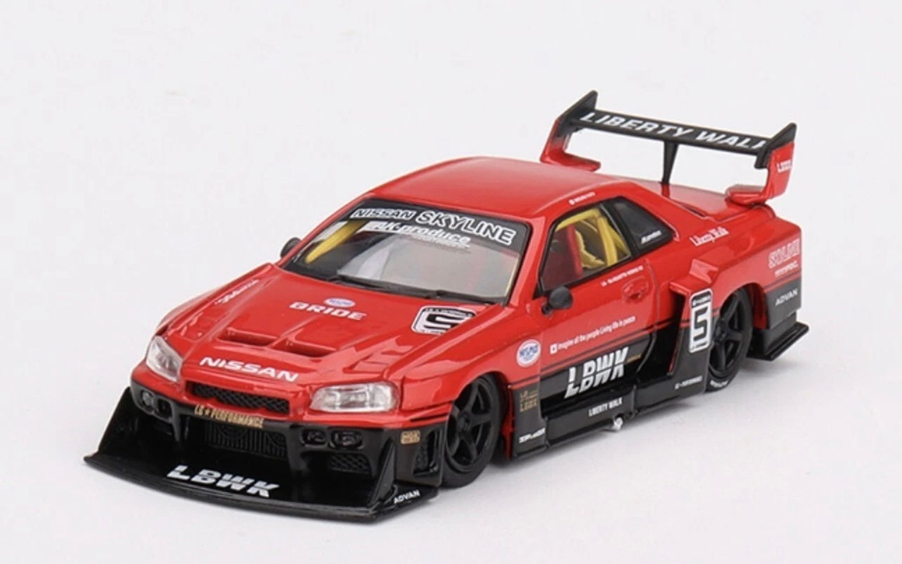 1:64 Nissan LB-ER34 Super Silhouette Skyline Mini GT 843
