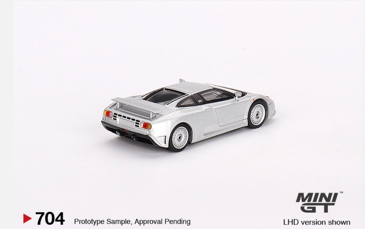 1:64 Bugatti EB110 GT Grigio Chiaro Mini GT 704