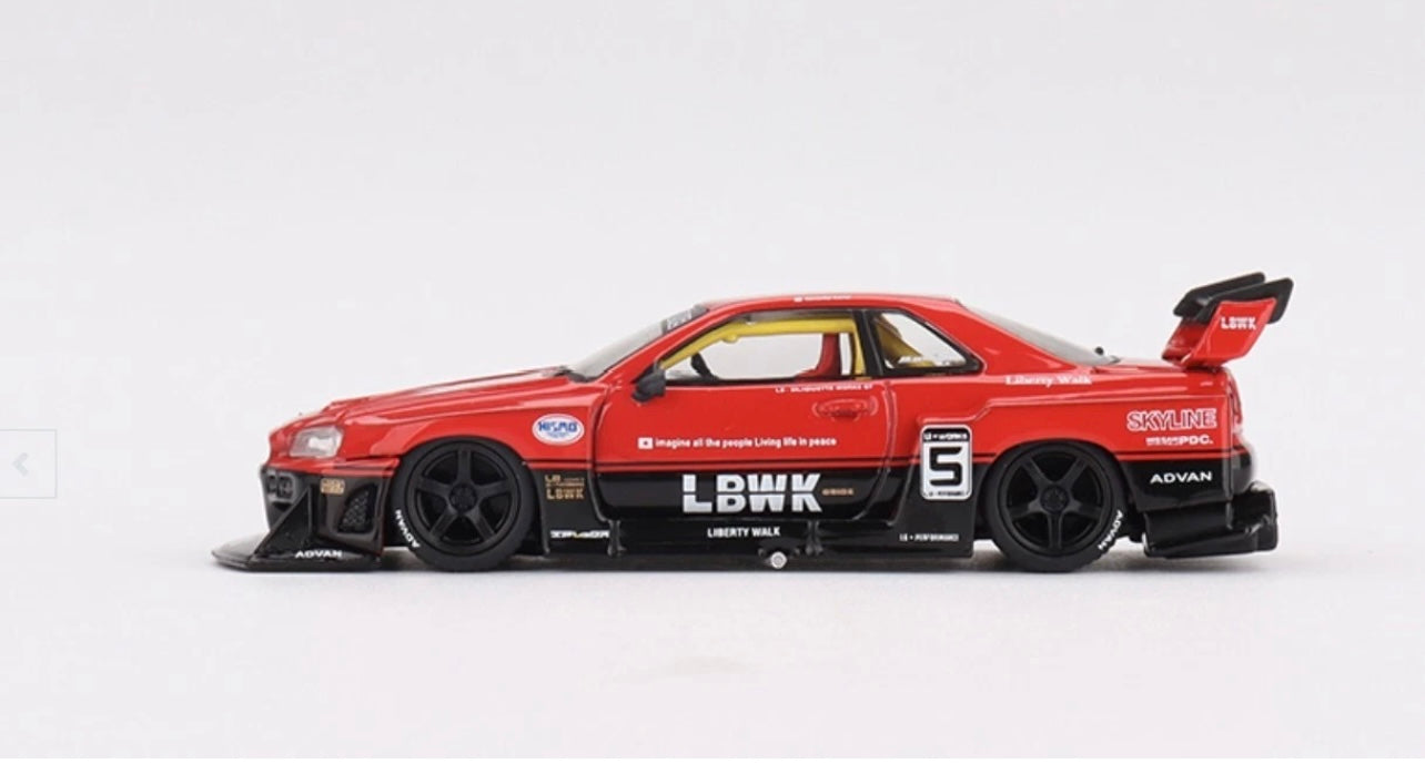 1:64 Nissan LB-ER34 Super Silhouette Skyline Mini GT 843
