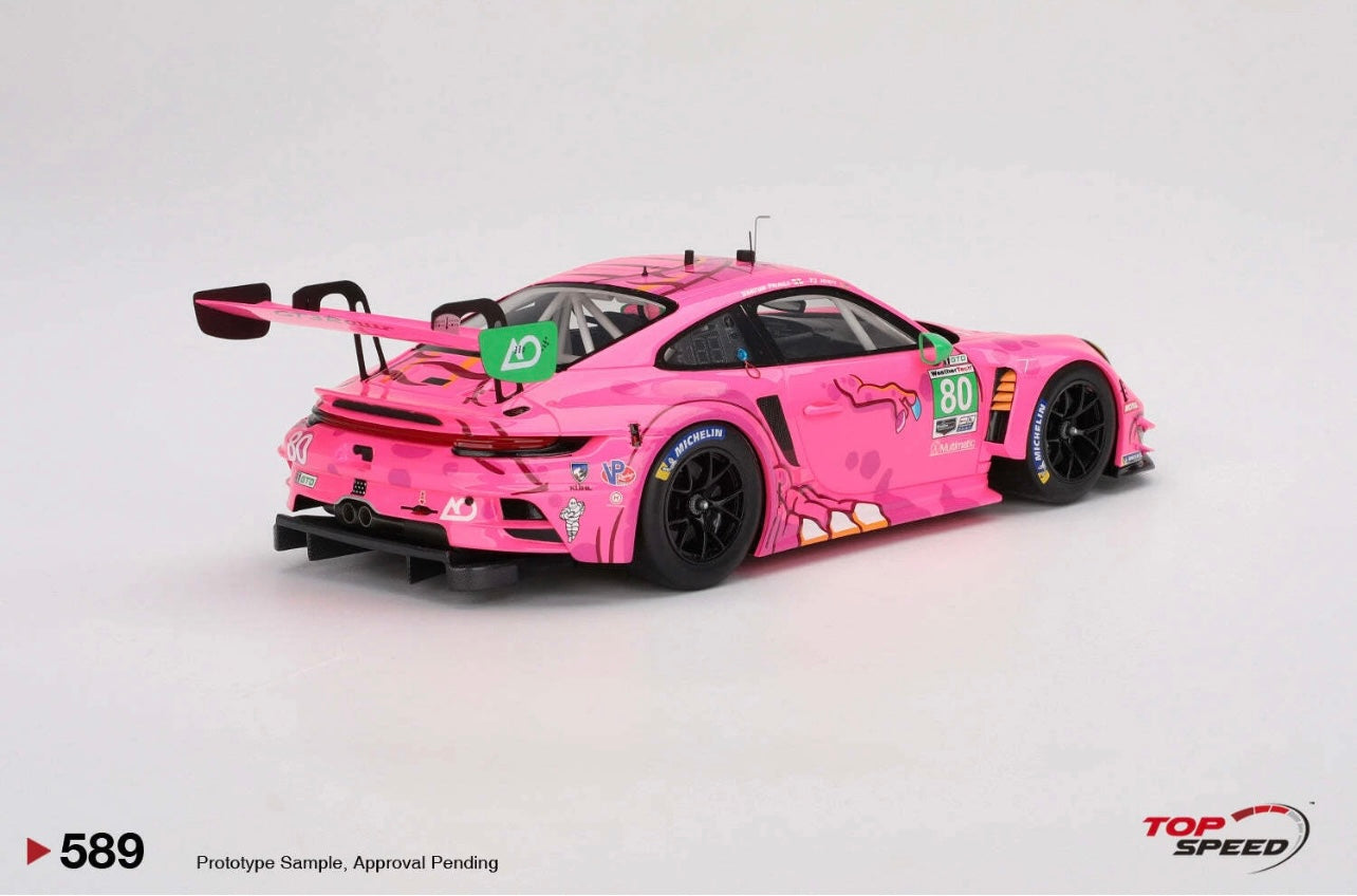 1:18 Porsche 911 GT3 R #80 Racing 2023 IMSA Michelin GT Challenge at VIR Top Speed 589