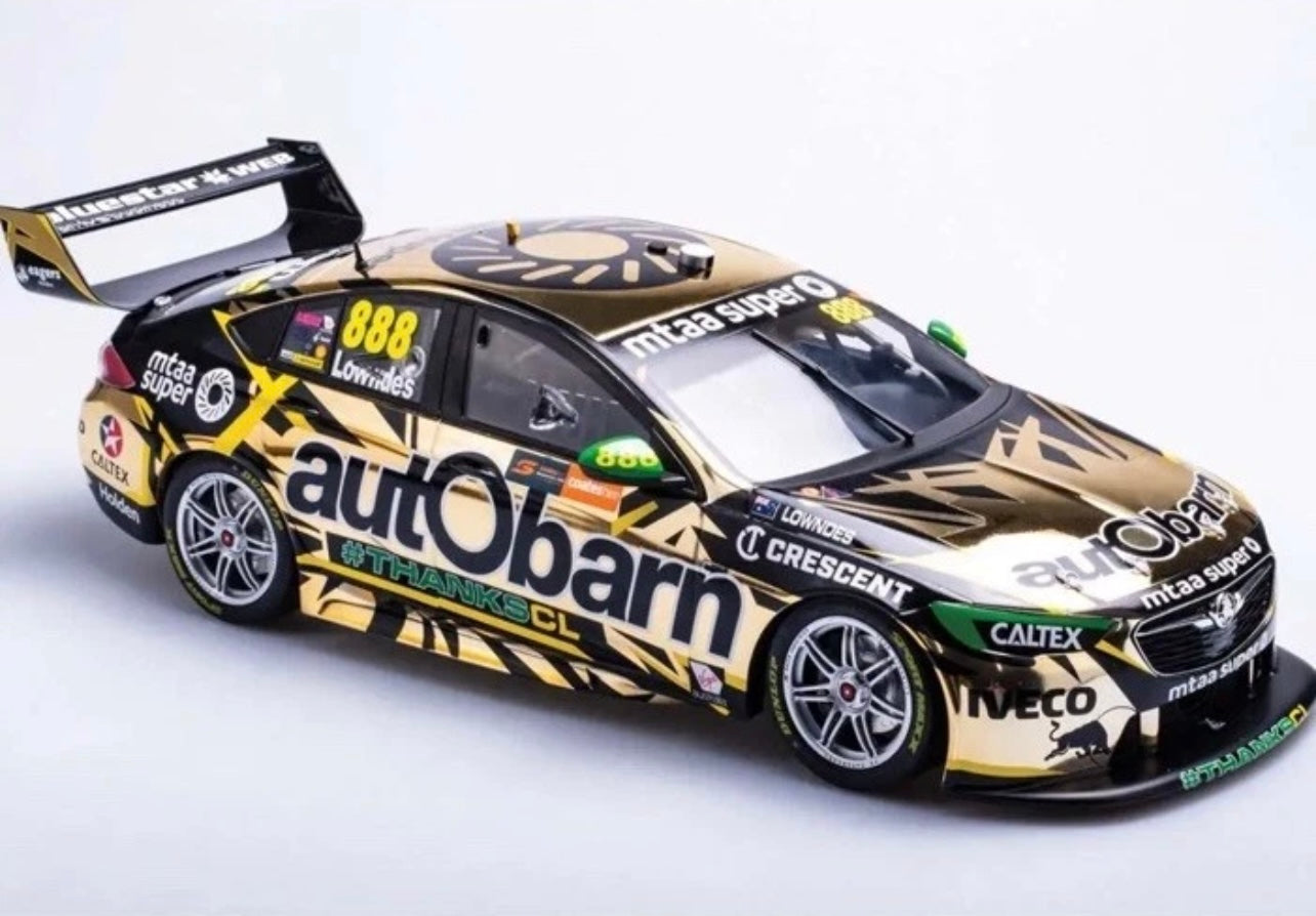1:43 Craig Lowndes #888 2018 Newcastle 500 Last Full Time Drive Autobarn Holden ZB Biante