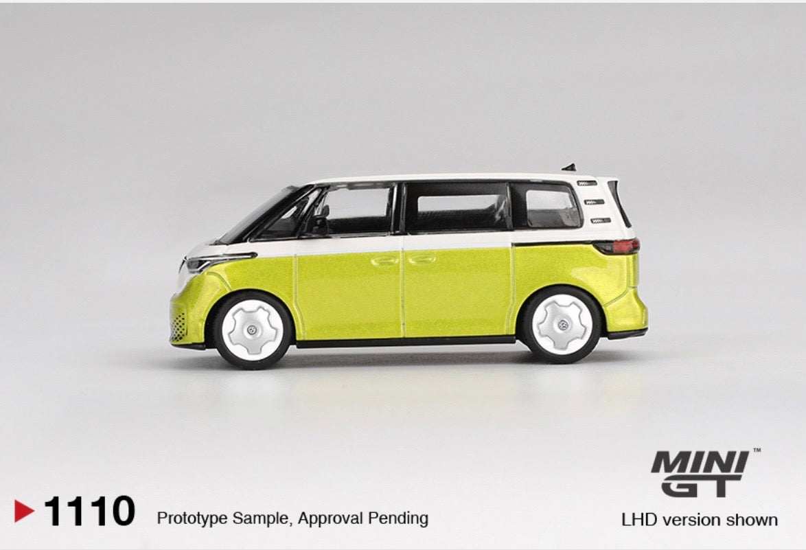 1:64 Volkswagen ID Buzz Candy White / Pomelo Yellow Mini GT 1110
