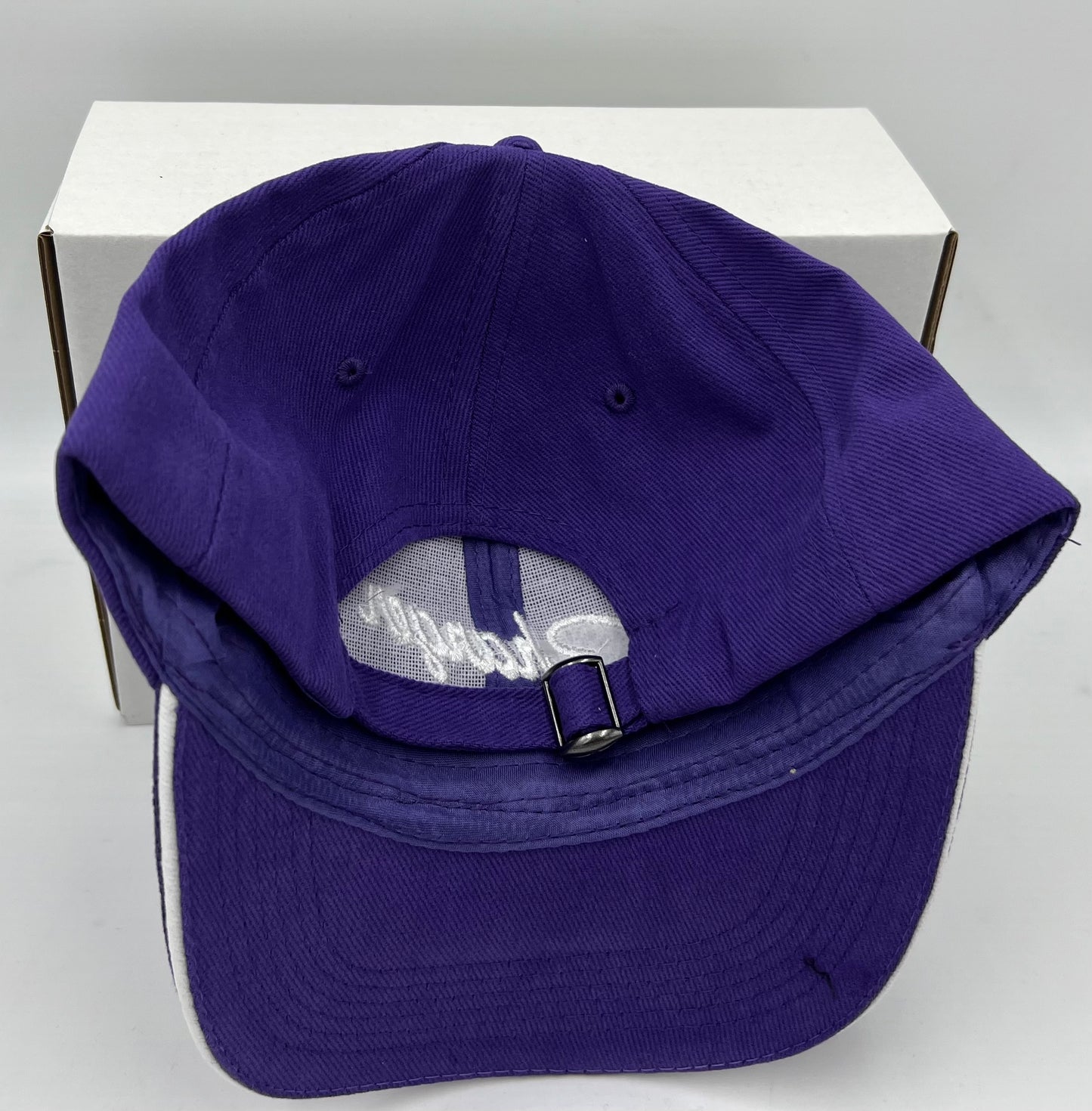 Charger Script Purple Embroidered Hat
