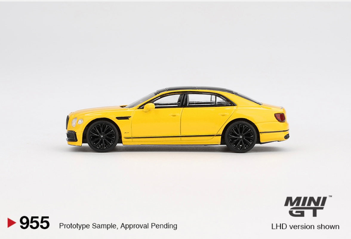 1:64 Bentley Flying Spur Monaco Yellow Mini GT 955