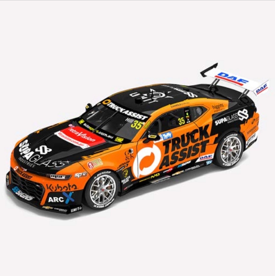 1:43 Chevrolet Camaro ZL1 Cameron Hill #35 Truck Assist Racing 2023 Repco Supercars Championship Season Authentic Collectables