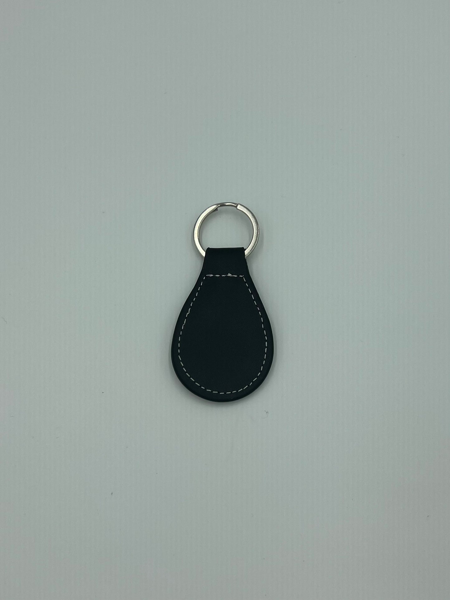 Mazda M Logo Leather Key Ring Red