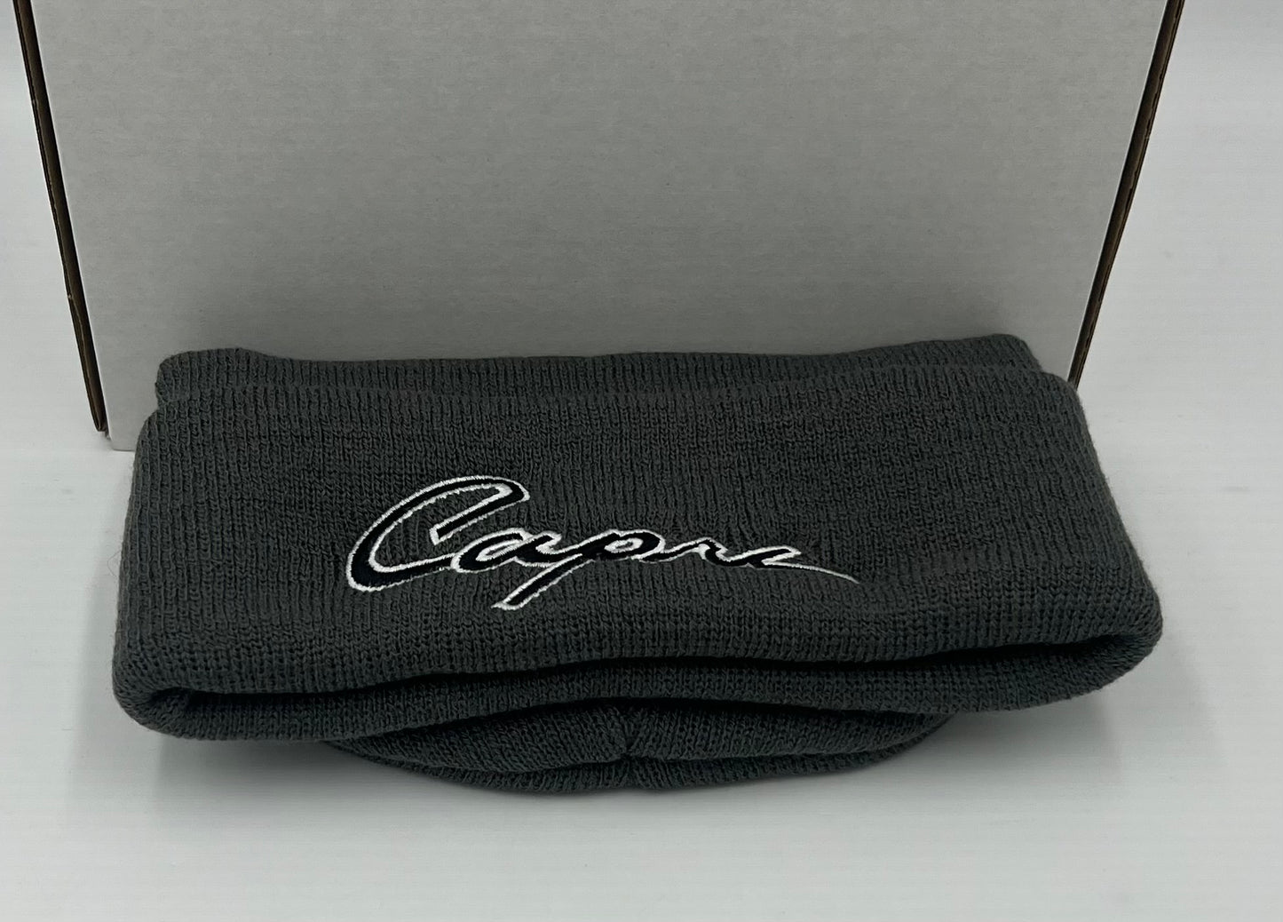 Ford Capri Embroidered Beanie Grey