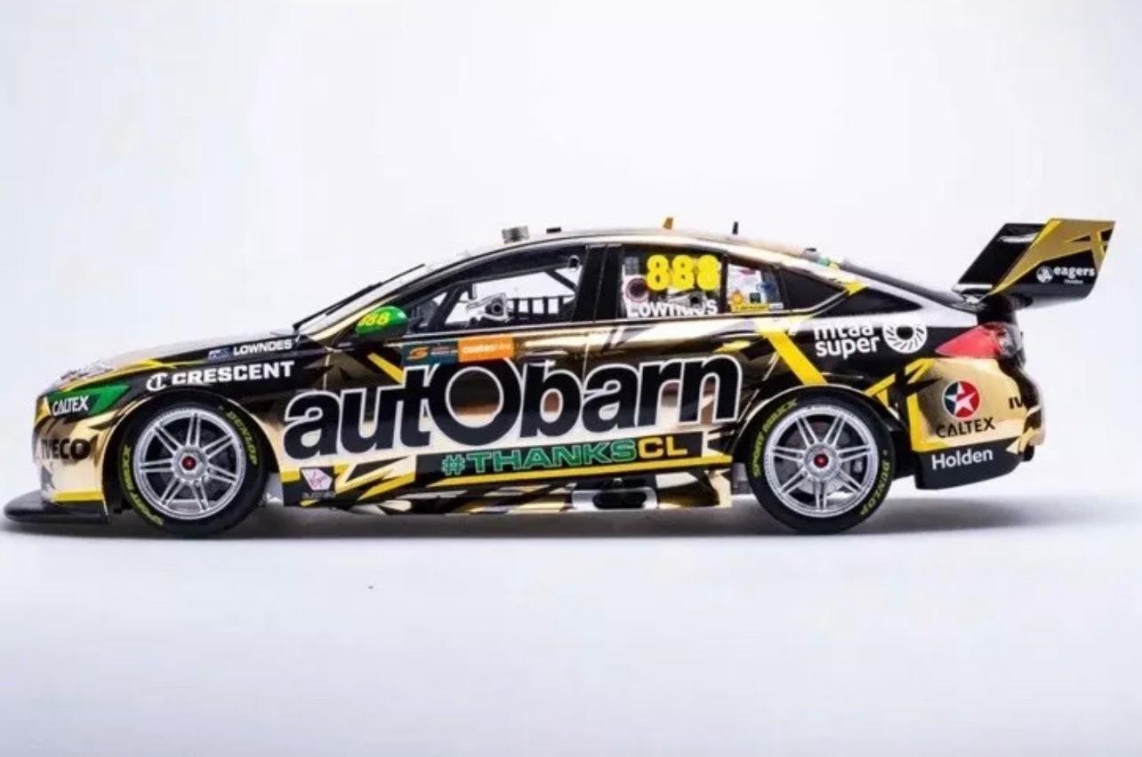 1:43 Craig Lowndes #888 2018 Newcastle 500 Last Full Time Drive Autobarn Holden ZB Biante