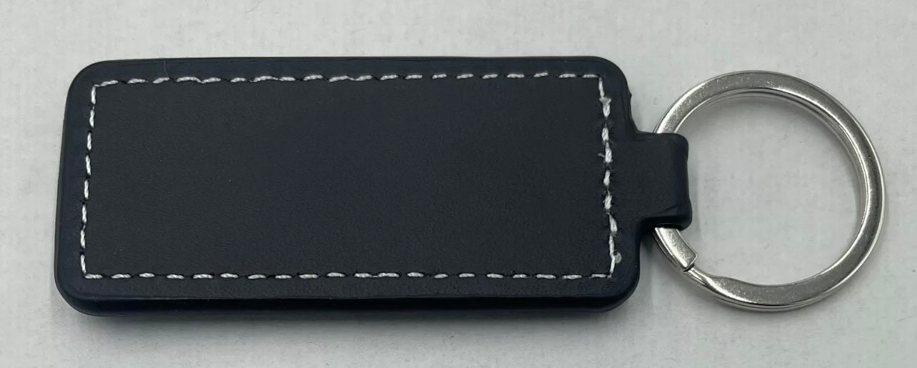 Mopar m Logo Leather Key Ring