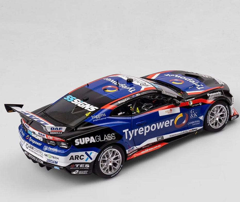 1:18 TyrePower Racing Cameron Hill #4 MSR Chevrolet Camaro ZL 1 2024 Melbourne SuperSprint (AUS GP) Authentic Collectables