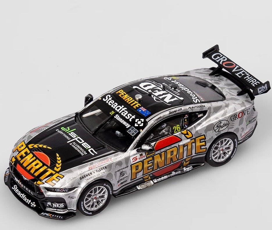 1:43 Penrite Racing Richie Stanaway #26 2024 ITM Taupo Super400 Native Livery Ford Mustang GT Authentic Collectables