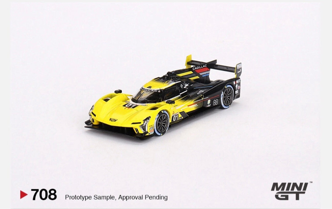 1:64 Cadillac V-Series R #01 2023 IMSA Daytona 24 Hrs 3rd Place Cadillac Racing Mini GT 708