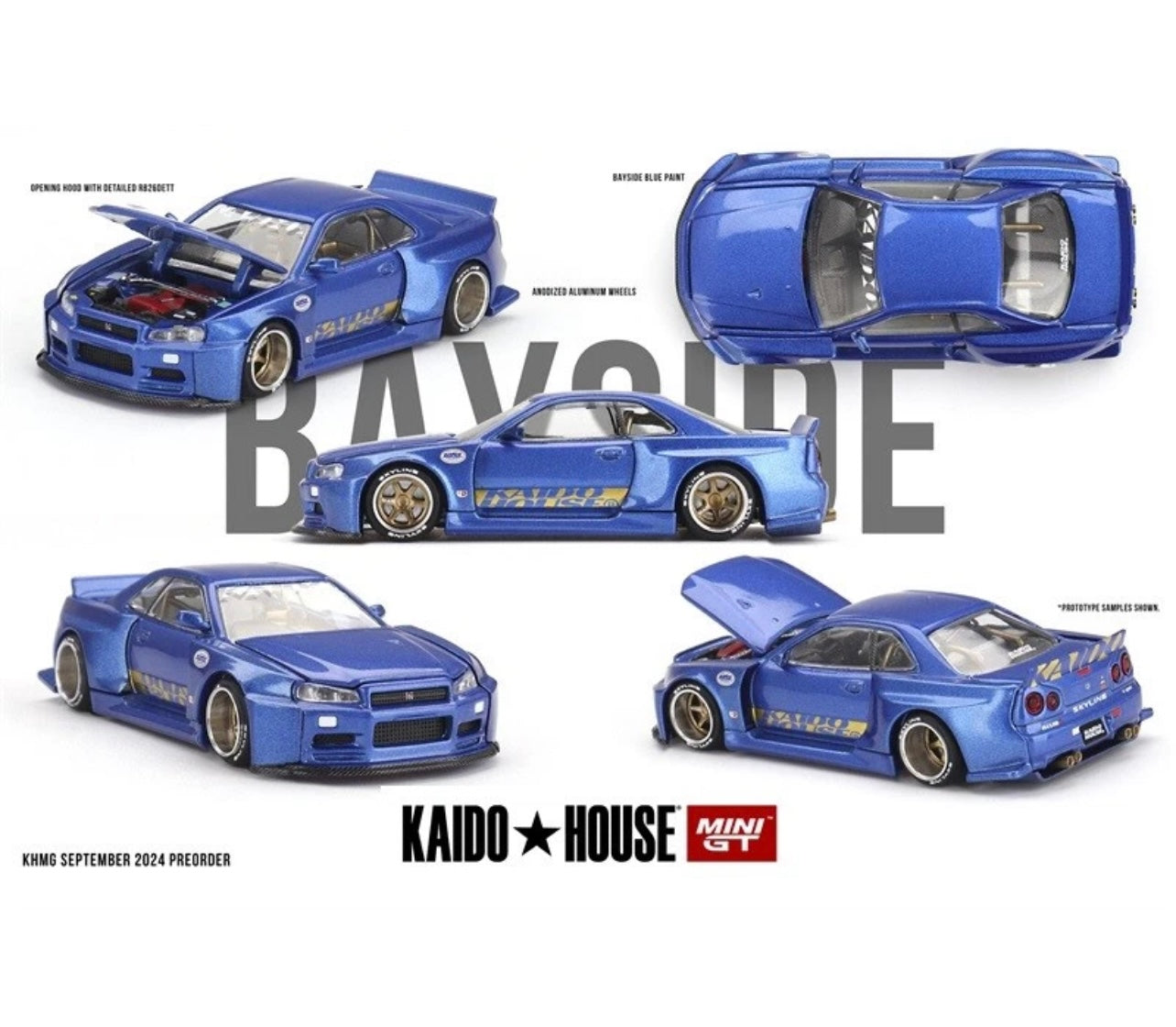 1:64 Nissan Skyline GT-R (R34) Kaido Works Shinjuku V2 #158 Kaido House