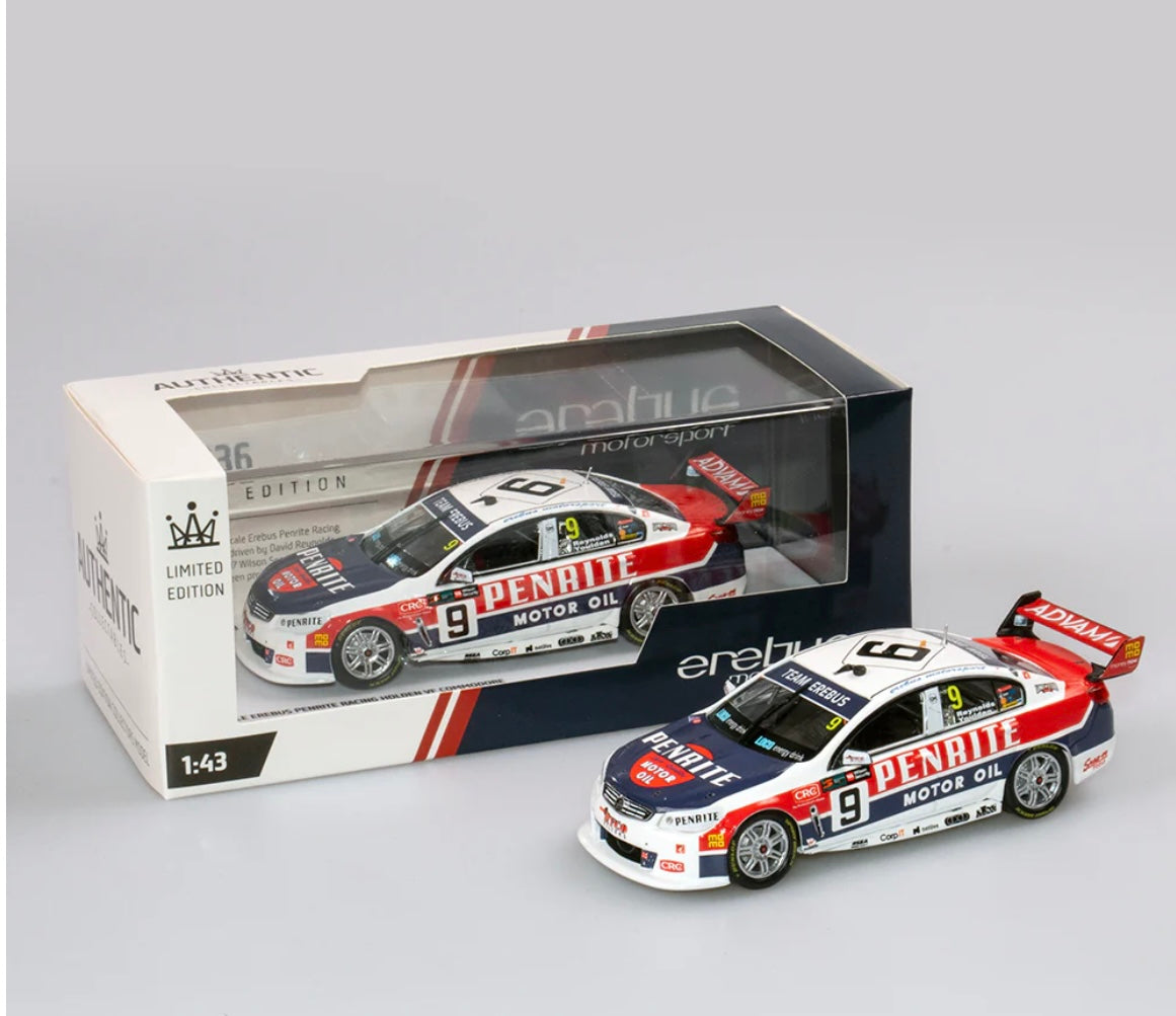 1:43 Reynolds/ Youlden #9 2017 Sandown 500 Retro Round Holden VF Commodore Erebus Penrite Racing Authentic Collectables