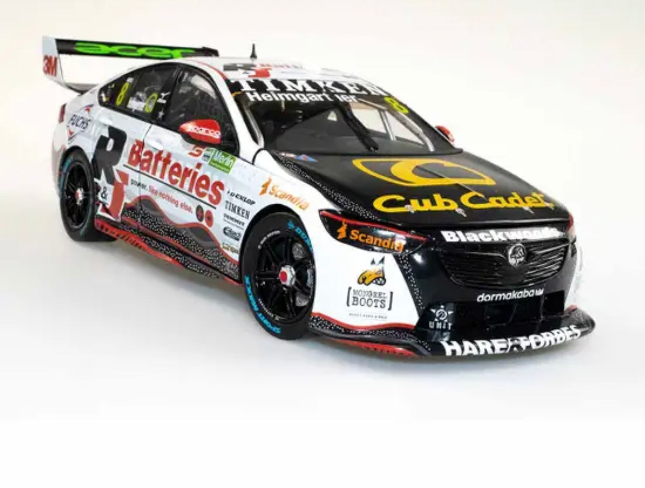 1:43 Andre Heimgartner #8 2022 Darwin Triple Crown Brad Jones Racing Holden ZB Commodore Supercar Biante