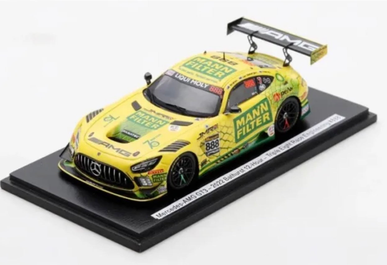 1:43 Mercedes-AMG GT3 2022 Bathurst 12HR #888 Feeney Van Gisbergen Ibrahim Spark