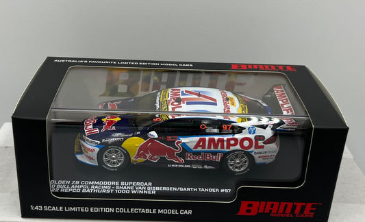 1:43 2022 Bathurst Winner Van Gisbergen Tander #97 Holden ZB Commodore Red Bull Ampol Racing Biante