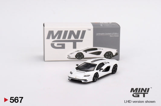 1:64 Lamborghini Countach LPI 800-4 Bianco Siderale Mini GT 567