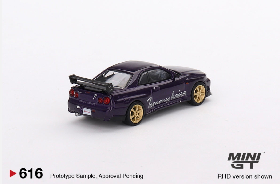1:64 Nissan Skyline GT-R Tommy Kaira R-z Midnight Purple 616 Mini GT