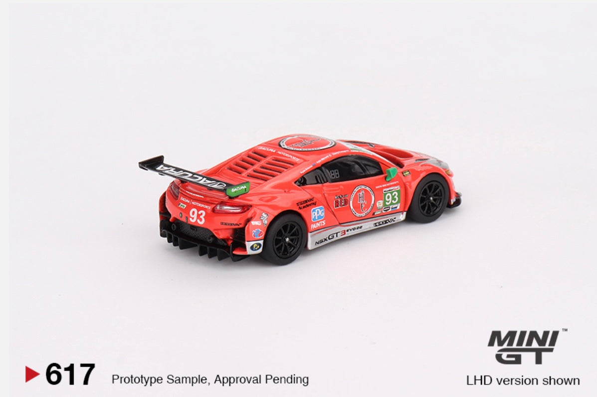 1:64 Acura NSX GT3 EVO22 #93 Harrison Contracting Company 2023 IMSA Daytona 24 Hrs Mini GT 617