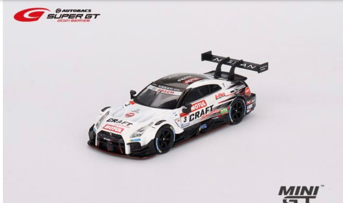 1:64 Nissan GT-R Nismo GT500 #3 NDDP Racing 2021 Super GT Series Mini GT 635