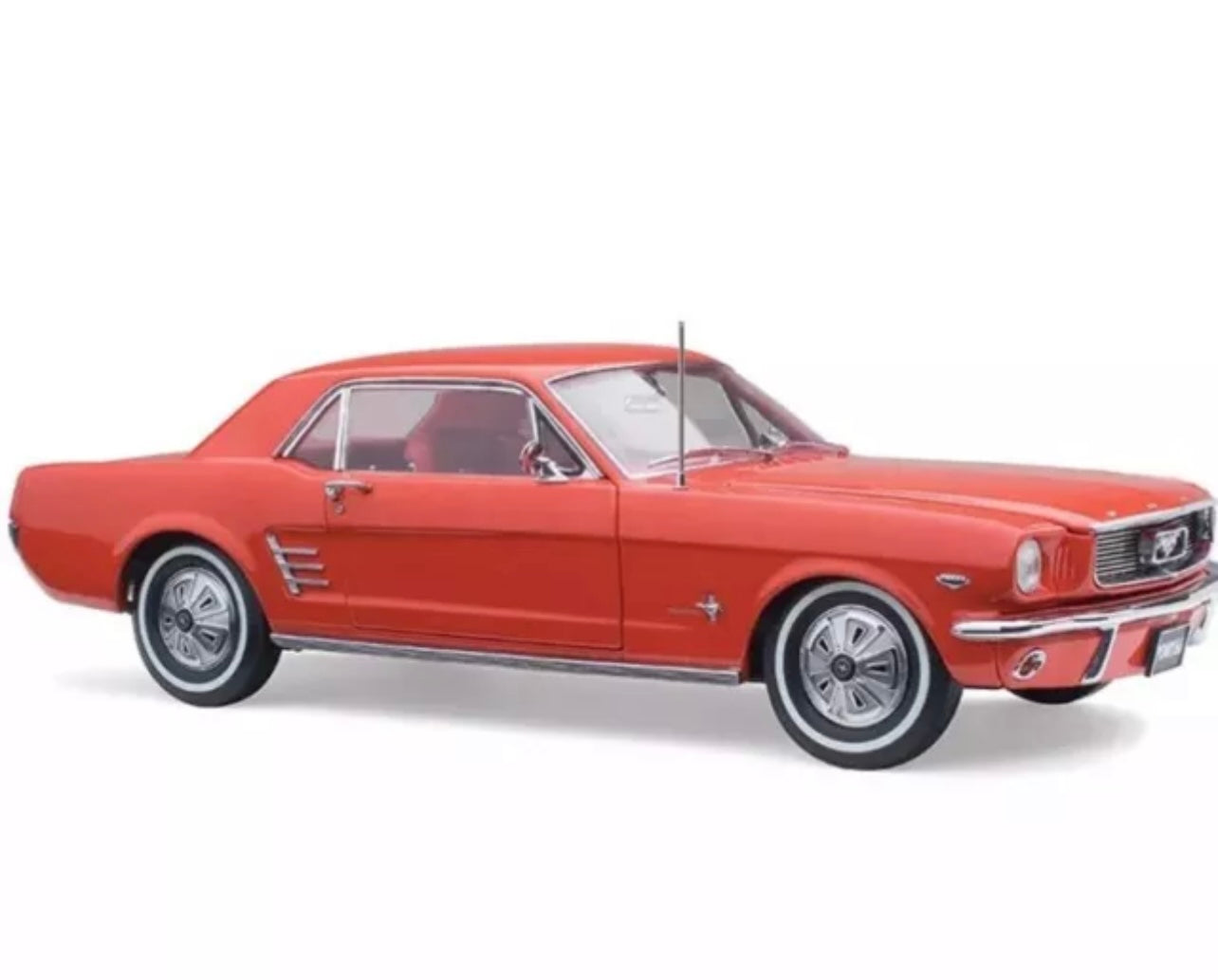 1:18 Ford 1966 Pony Mustang Signal Flare Red Classic Carlectables – All  Gassed Up Diecast