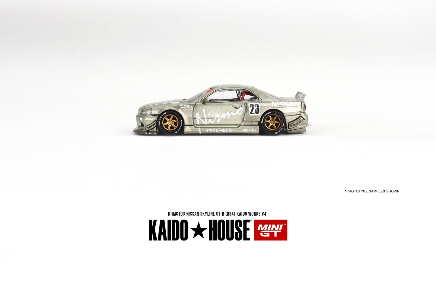 1:64 Nissan Skyline GT-R (R34) Kaido House Mini GT#103 Pre-Order