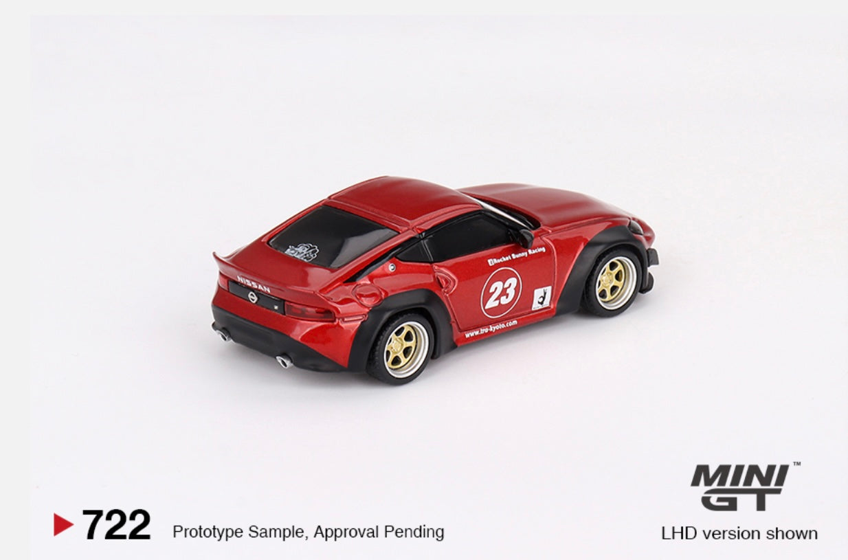 1:64 Nissan Z Pandem Passion Red Mini GT 722