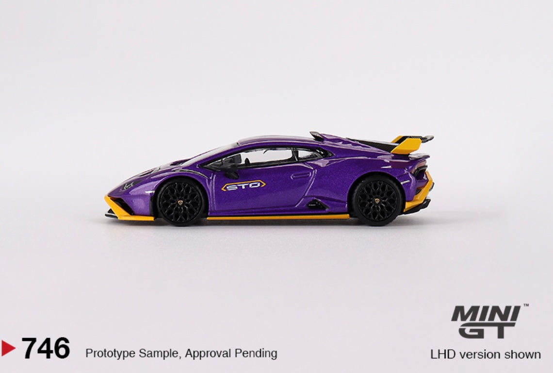 1:64 Lamborghini Huracan STO Viola Pasifae Mini GT 746