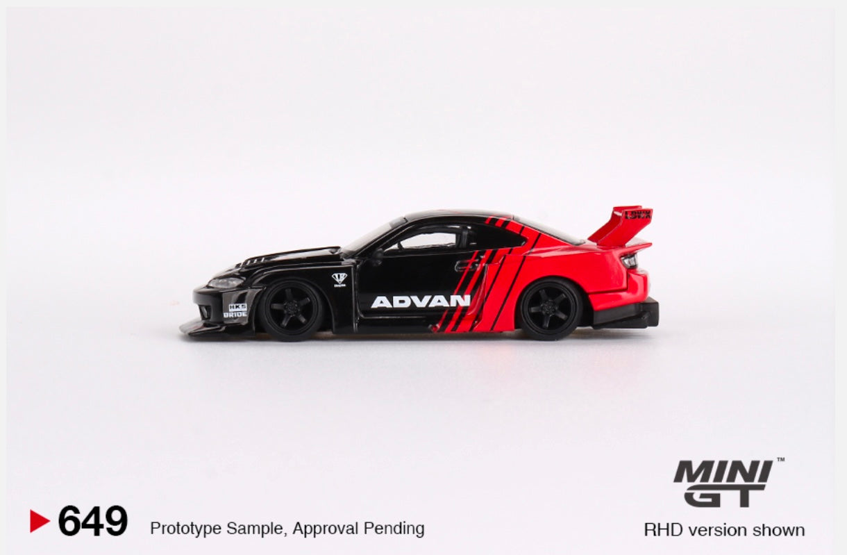 1:64 Nissan S15 Silvia Advan LB Super Silhouette Mini GT 649