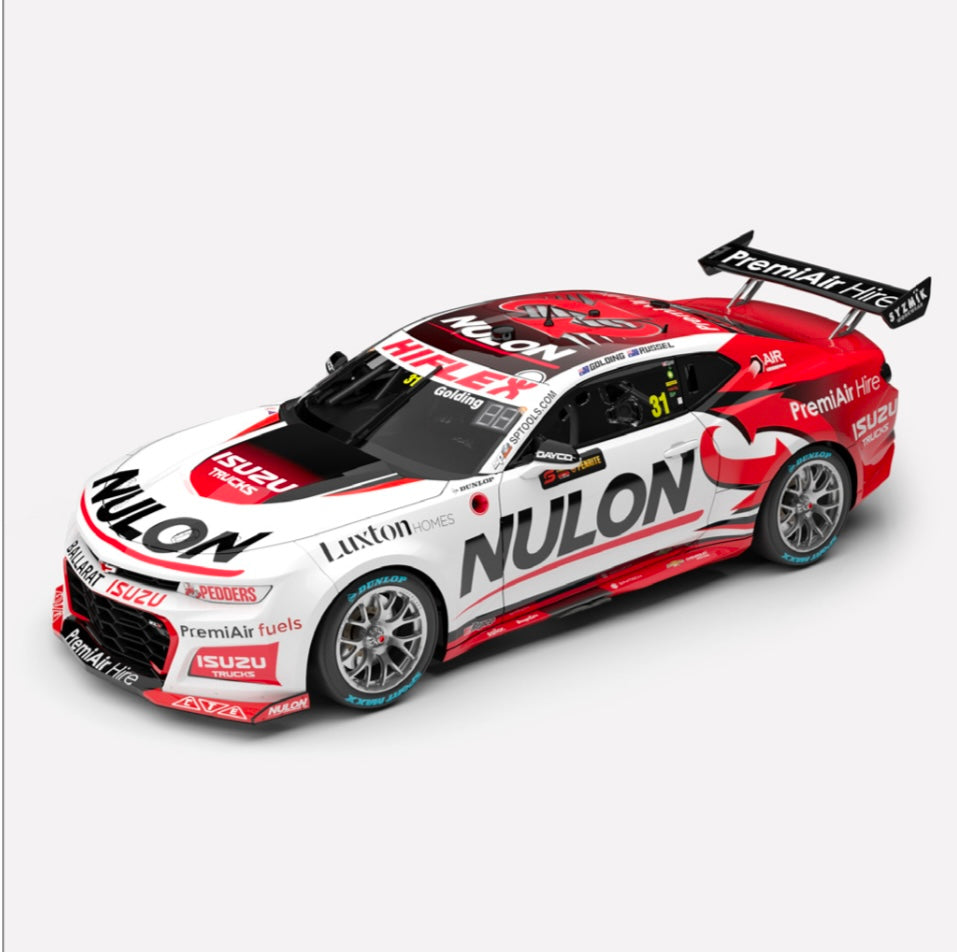 1:43 PremiAir Nulon Racing #31 James Golding/ David Russell 2024 Penrite Oil Sandown 500 3rd Place Chevrolet Camaro ZL1 Authentic Collectables Pre-Order