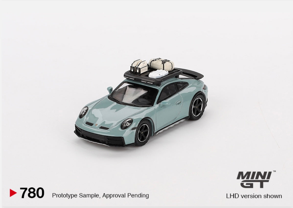 1:64 Porsche 911 Dakar Shade Green Metallic Mini GT 780