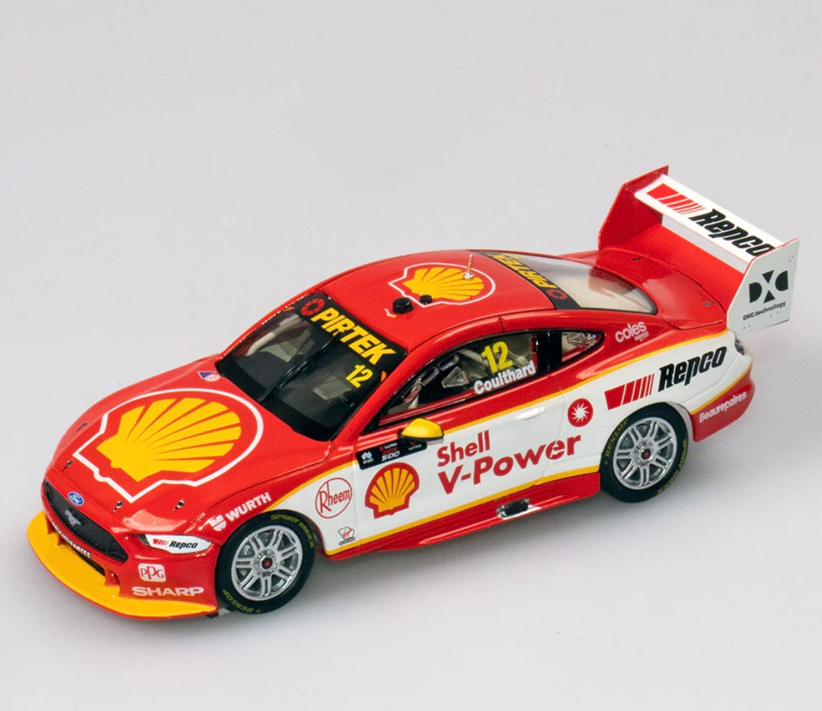 1:43 Fabian Coulthard #12 2019 Virgin Australia Supercars Championship Season Ford Mustang GT Shell V-Power Racing Team Authentic Collectables