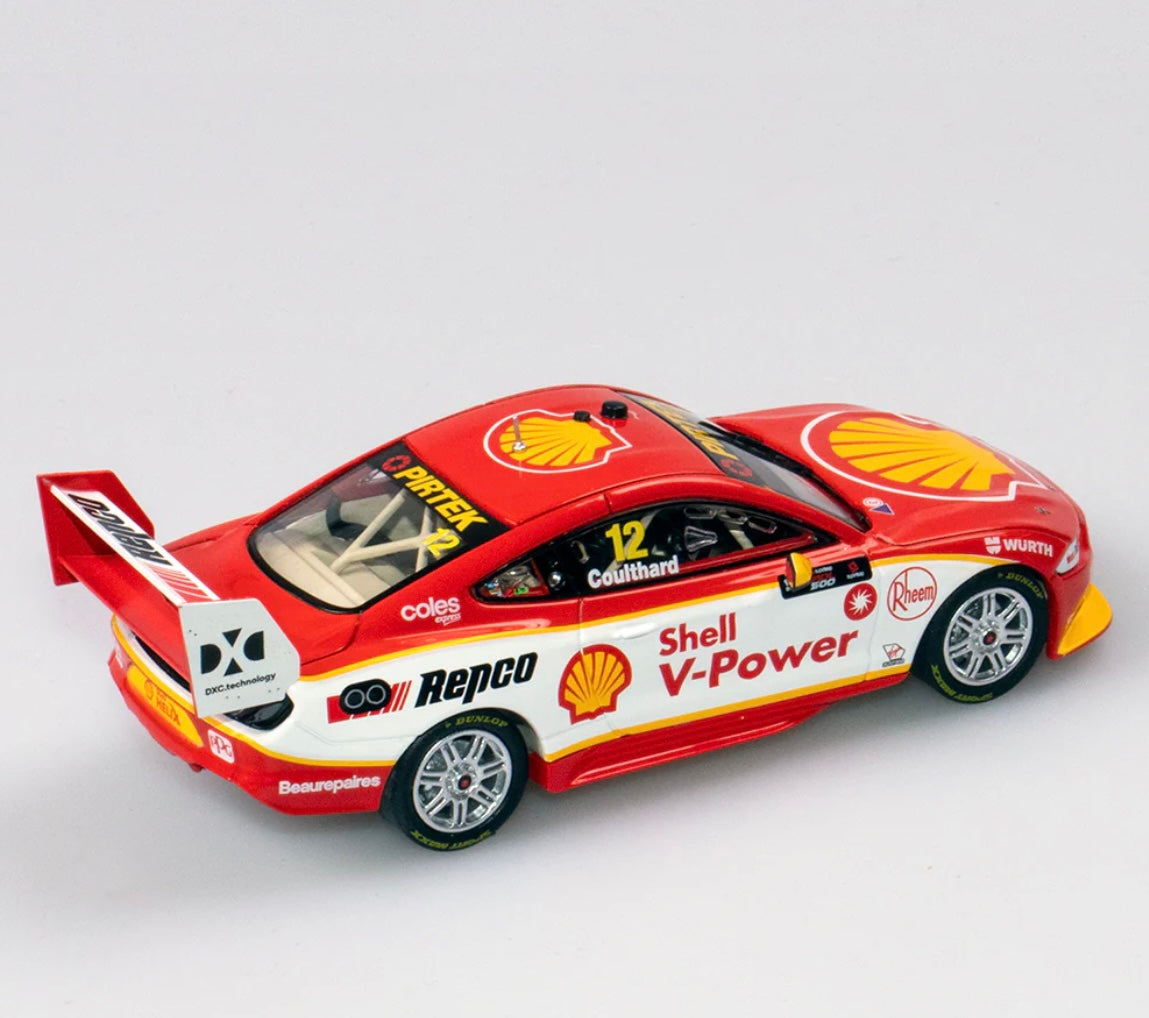 1:43 Fabian Coulthard #12 2019 Virgin Australia Supercars Championship Season Ford Mustang GT Shell V-Power Racing Team Authentic Collectables