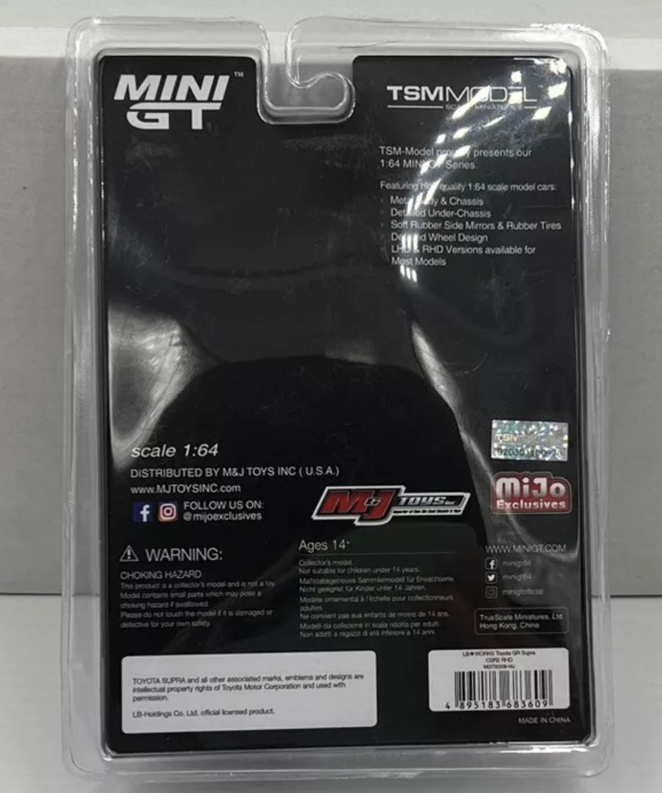 1:64 LB* Works Toyota GR SUPRA CSR2 Mini GT 308 Mijo Exclusive