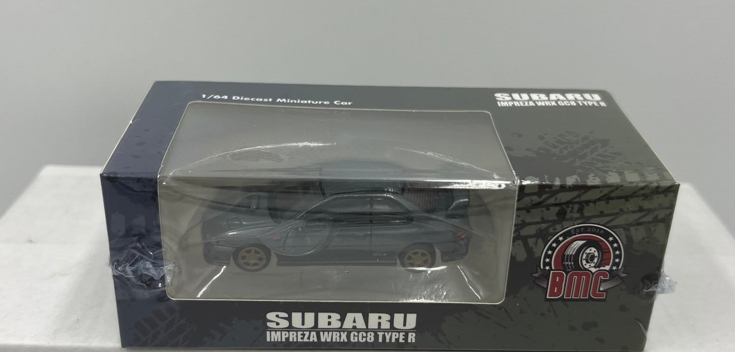 1:64 Subaru Impreza WRX Type-R 3-6 Gen Dolphin Grey RHD BMC